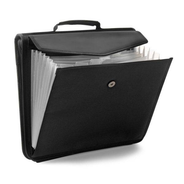 Conférencier A4, carnet noir personnalisable avec logo – réf. V2348-03