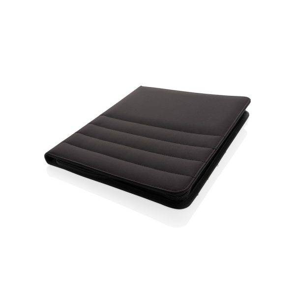 Conférencier A4 zippé Impact en rPET AWARE™ noir personnalisable