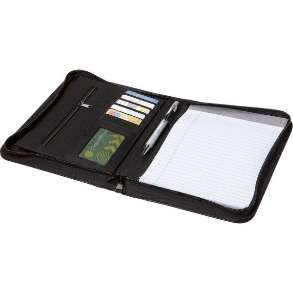 Conférencier A5, carnet noir personnalisable avec logo