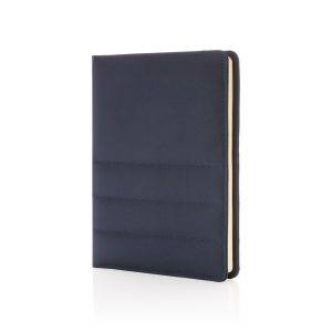 Conférencier A5 Impact en rPET AWARE™ bleu personnalisable avec logo