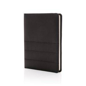 Conférencier A5 Impact en rPET AWARE™ noir personnalisable avec logo