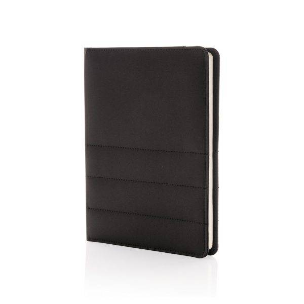 Conférencier A5 Impact en rPET AWARE™ noir personnalisable avec logo