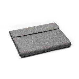 Conférencier BrandCharger Noty Folio gris personnalisable avec logo