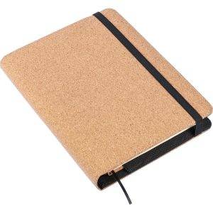 Conférencier en liège A5 brun personnalisable avec logo