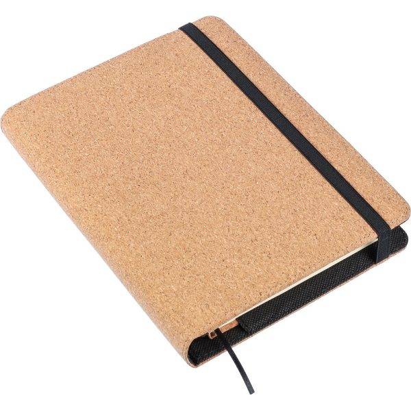 Conférencier en liège A5 brun personnalisable avec logo