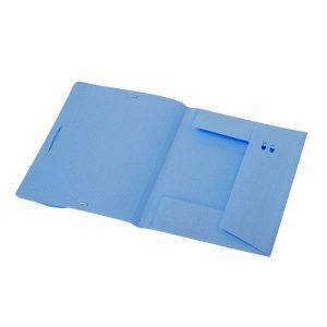 Conférencier en paille de blé env. A4 bleu personnalisable avec logo