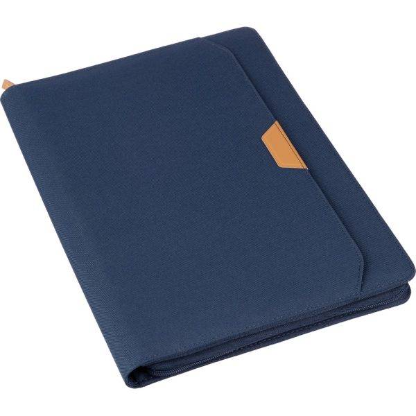 Conférencier env. A4 RÉPET bleu marine personnalisable avec logo – réf. VA159-04