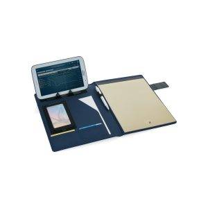Conférencier technique Basic bleu personnalisable avec logo