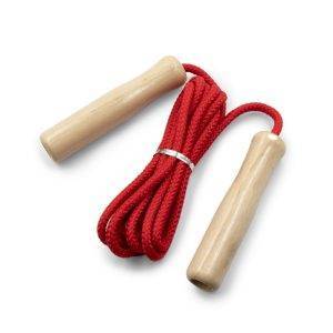 Corde à sauter avec poignées en bois | Walker rouge personnalisable