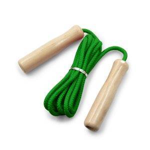 Corde à sauter avec poignées en bois | Walker vert personnalisable