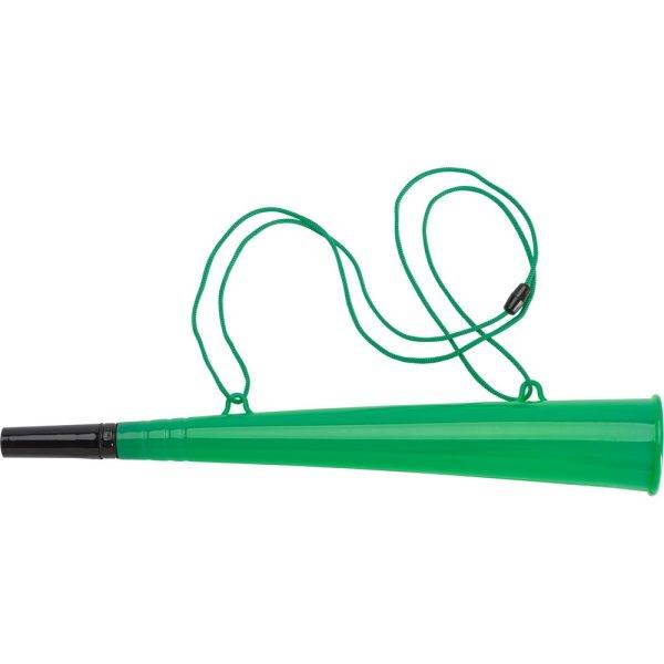 Corne de stade vert personnalisable avec logo