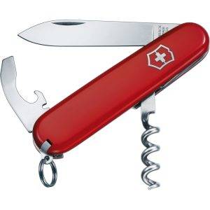Couteau de poche Victorinox 9 fonctions Waiter rouge personnalisable