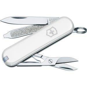 Couteau de poche Victorinox Classic SD blanc personnalisable avec logo