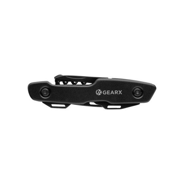 Couteau multifonction Gear X noir personnalisable avec logo