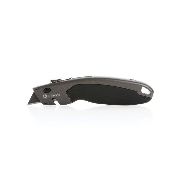 Couteau pliant, couteau de poche Gear X noir personnalisable avec logo