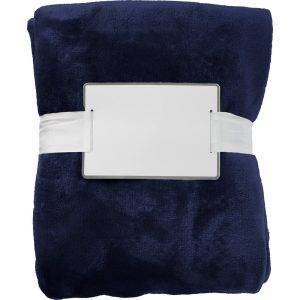 Couverture bleu personnalisable avec logo
