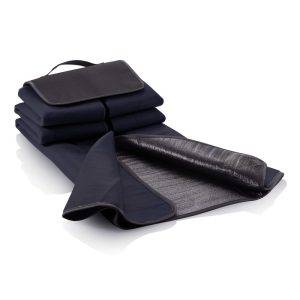 Couverture pique-nique bleu personnalisable avec logo