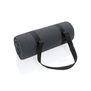 Couverture pique-nique en rPET Impact AWARE™ gris personnalisable