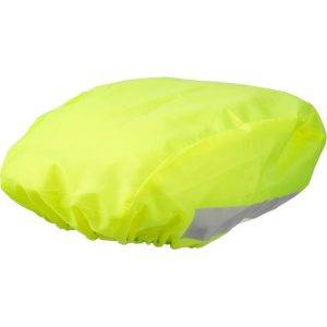Couvre-casque de vélo jaune personnalisable avec logo