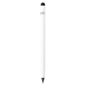 Crayon "éternel", stylo tactile blanc personnalisable avec logo