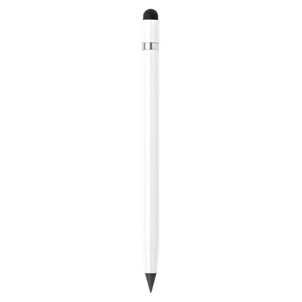 Crayon "éternel", stylo tactile blanc personnalisable avec logo