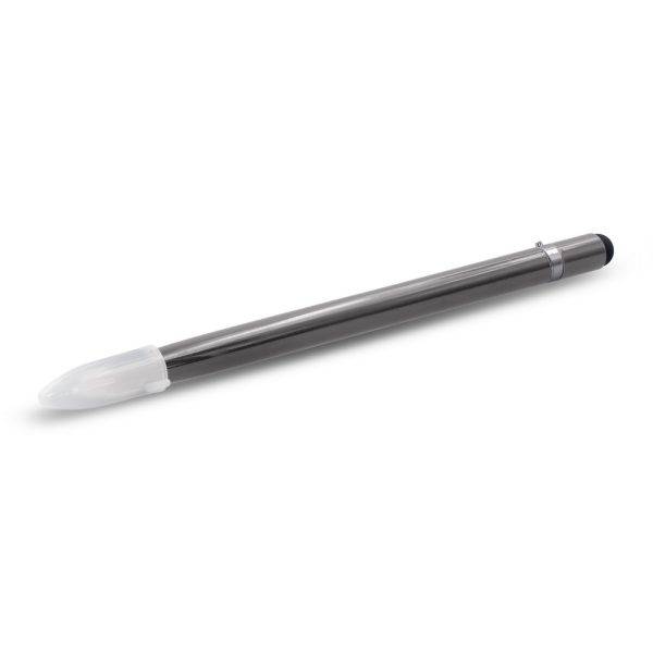 Crayon "éternel", stylo tactile Evald gris personnalisable avec logo
