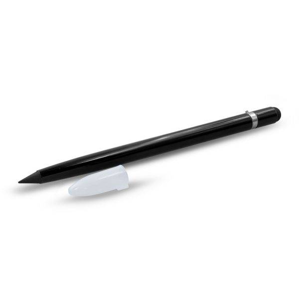 Crayon "éternel", stylo tactile Evald noir personnalisable avec logo