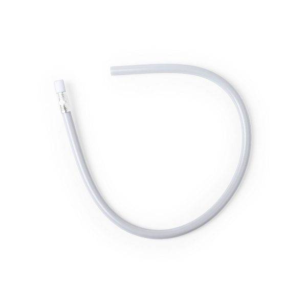 Crayon flexible blanc personnalisable avec logo