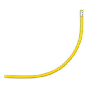 Crayon flexible Like jaune personnalisable avec logo