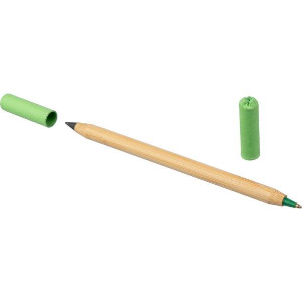 Crayon "Infinity", stylo bille vert claire personnalisable avec logo
