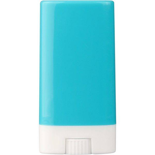 Crème solaire SPF 30 bleu clair personnalisable avec logo