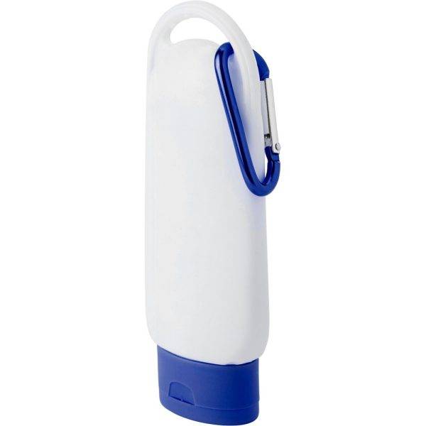 Crème solaire SPF 30 bleu personnalisable avec logo