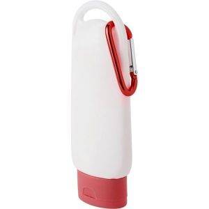 Crème solaire SPF 30 rouge personnalisable avec logo