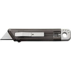 Cutter avec mécanisme de sécurité noir personnalisable avec logo