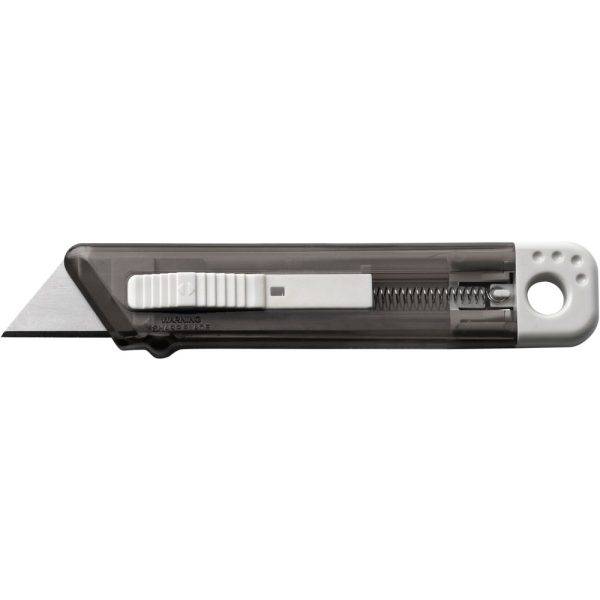 Cutter avec mécanisme de sécurité noir personnalisable avec logo