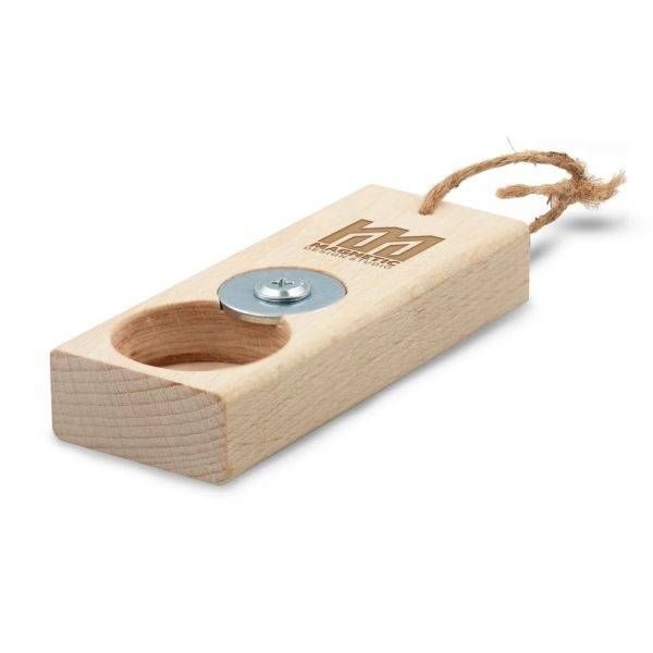 Décapsuleur en bois Rufus personnalisable avec logo