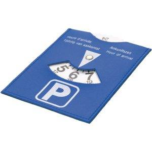 Disque de stationnement bleu marine personnalisable avec logo