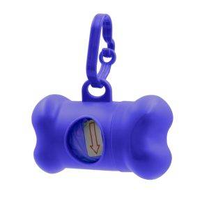 Distributeur de sacs pour chiens Zoga bleu marine personnalisable