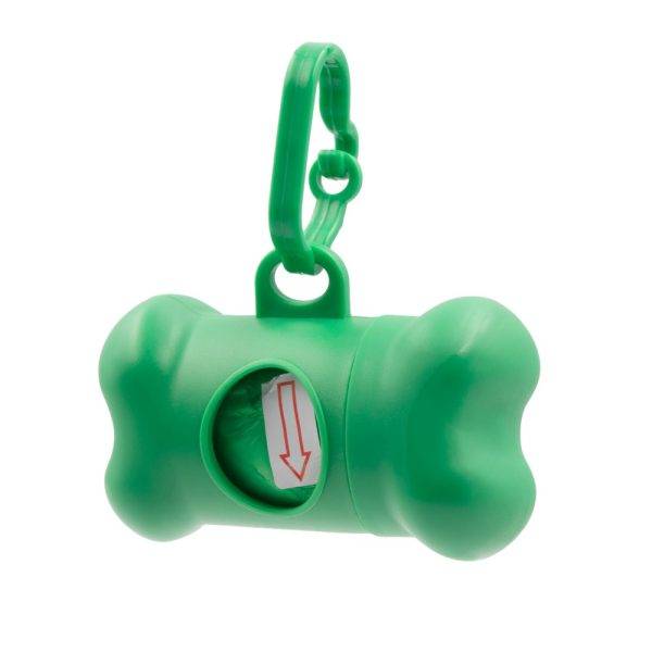 Distributeur de sacs pour chiens Zoga vert personnalisable avec logo