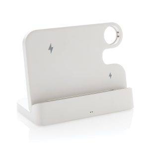 Double chargeur 15W en plastique RCS avec emplacement personnalisable