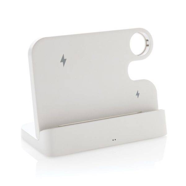 Double chargeur 15W en plastique RCS avec emplacement personnalisable