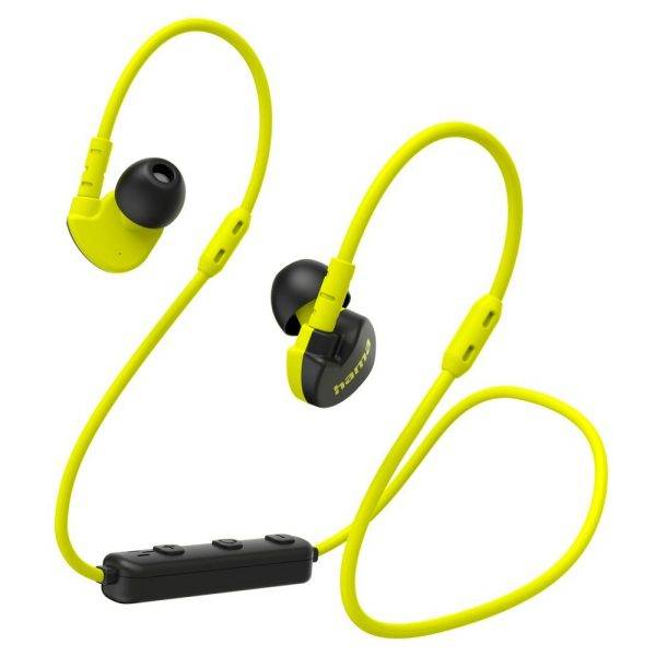 Écouteurs sans fil Hama Freedom Athletics III jaune personnalisable