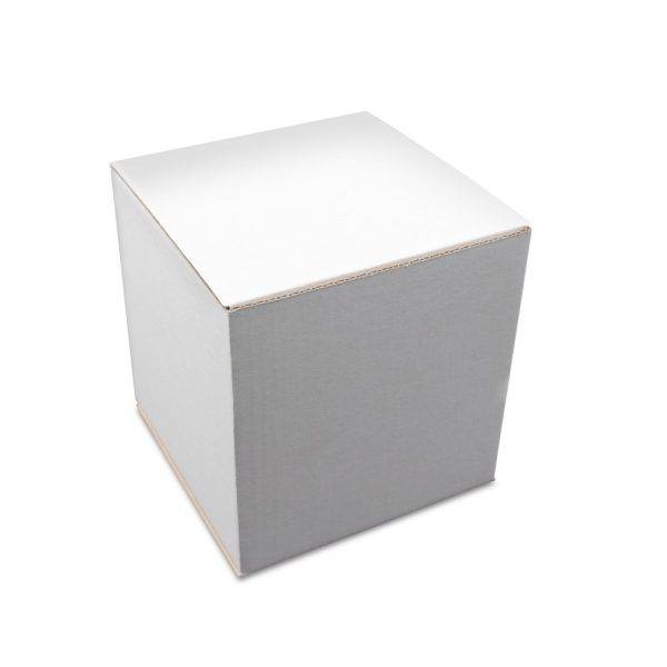 Embalage en carton pour boule-cadeau V0901 blanc personnalisable