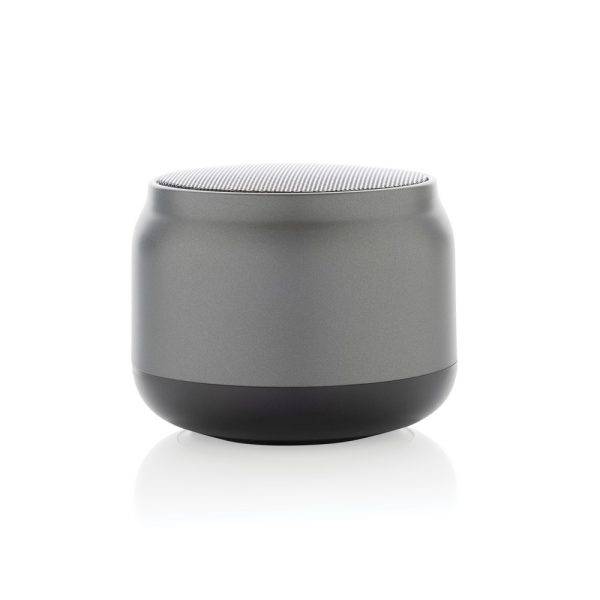 Enceinte 3W en plastique recyclé RCS BeatBuddy gris personnalisable