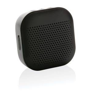 Enceinte 3W en plastique recyclé RCS Soundbox noir personnalisable