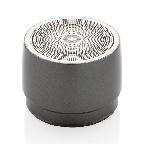 Enceinte 5W Swiss peak gris personnalisable avec logo