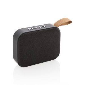 Enceinte avec tissu, noir personnalisable avec logo