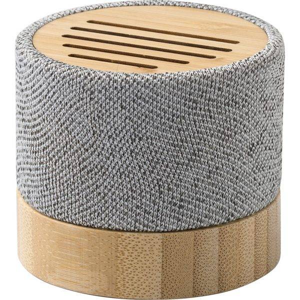 Enceinte sans fil 3W en RPET gris personnalisable avec logo