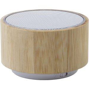 Enceinte sans fil Bamboo 3W brun claire personnalisable avec logo