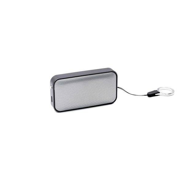 Enceinte sans fil BrandCharger Nano gris personnalisable avec logo
